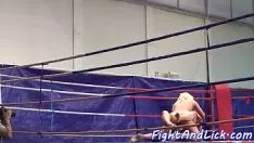 Reproduzir Bosomy wrestle bebê seduzindo lesvos gatinho-gato