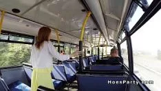 Play Nonprofessional slatterns share-out sashay in the populace bus