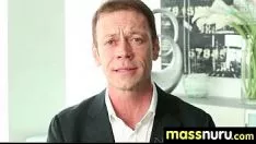 Reproduzir Nuru amassar termina com um banho quente, foda-se 21