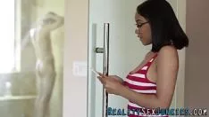 تشغيل الرقم الحقيقي خشب الأبنوس شجرة كتي titfucked