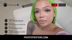 Reproducir Povstepsisters - su hermanastro disfruta viendo a su hermanastra hacer el desafío doit